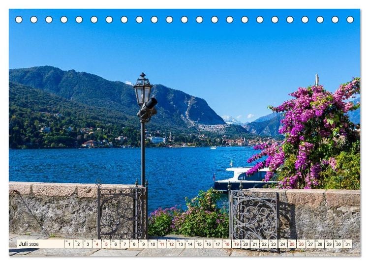 Produktbild: Lago Maggiore - Traumorte am See (Tischkalender 2026 DIN A5 quer), CALVENDO Monatskalender