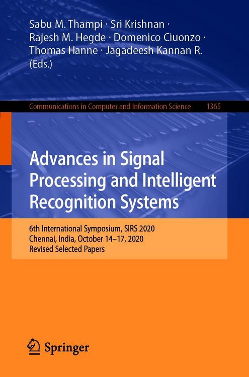 Produktbild: Advances in Signal Processing and Intelligent Recognition Systems