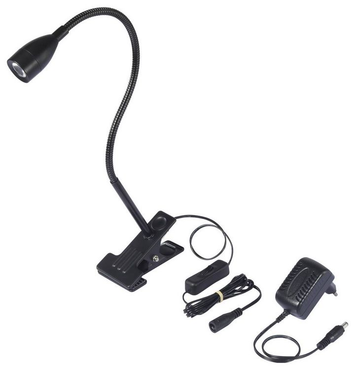 Produktbild: Sygonix SY-6737554 LED-Tischlampe LED 3.5W Schwarz