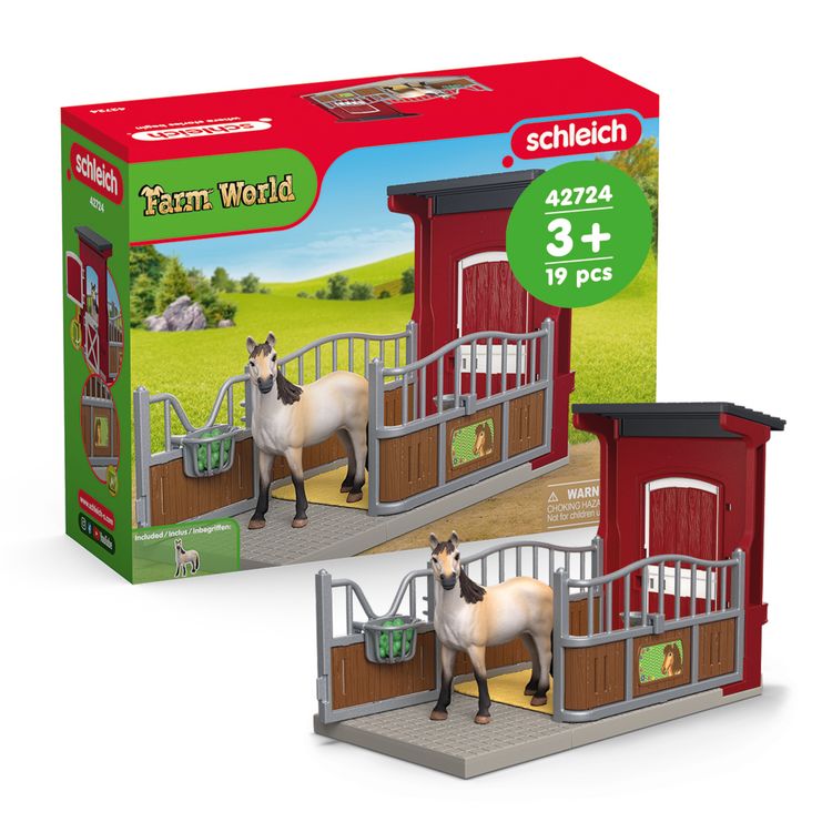 Produktbild: schleich&reg; 42724 Ponybox mit Mustang Stute