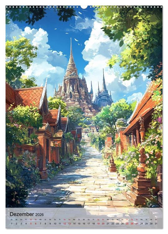 Produktbild: Thailand Fantasie (Wandkalender 2026 DIN A2 hoch), CALVENDO Monatskalender