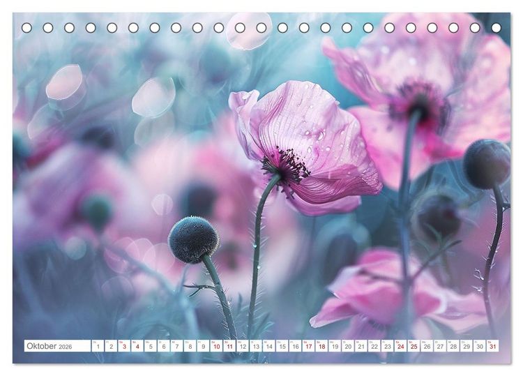 Produktbild: Bezaubernde Mohnblumen (Tischkalender 2026 DIN A5 quer), CALVENDO Monatskalender