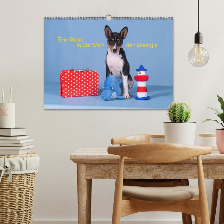 Produktbild: Eine Reise in die Welt der Basenjis (Wandkalender 2026 DIN A3 quer), CALVENDO Monatskalender