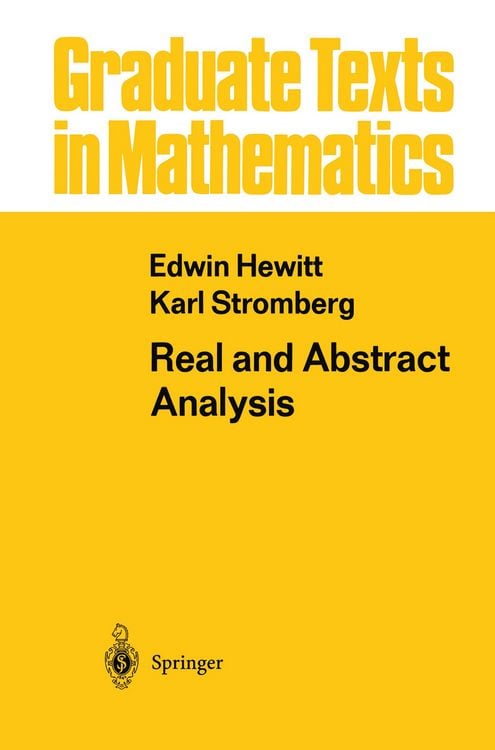 Produktbild: Real and Abstract Analysis