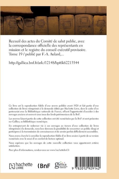 Produktbild: Recueil des actes du Comit&eacute; de salut public. Tome 19