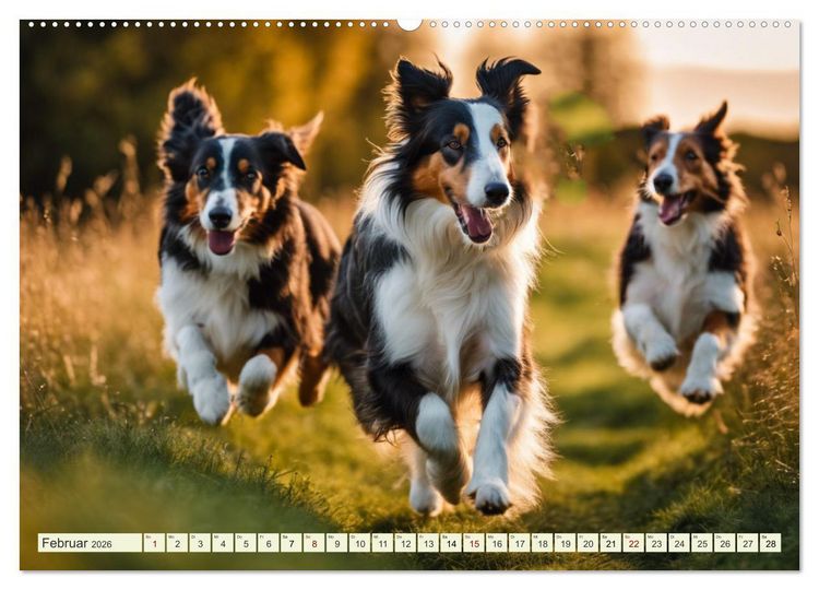 Produktbild: Traumhund Collie (Wandkalender 2026 DIN A2 quer), CALVENDO Monatskalender