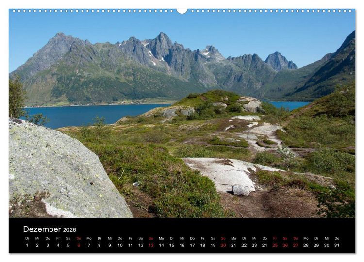 Produktbild: Landschaften Norwegens zwischen Polarkreis und Nordkap (Wandkalender 2026 DIN A2 quer), CALVENDO Monatskalender