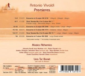 Produktbild: Vivaldi Premieres: Violin Concertos and Sonatas