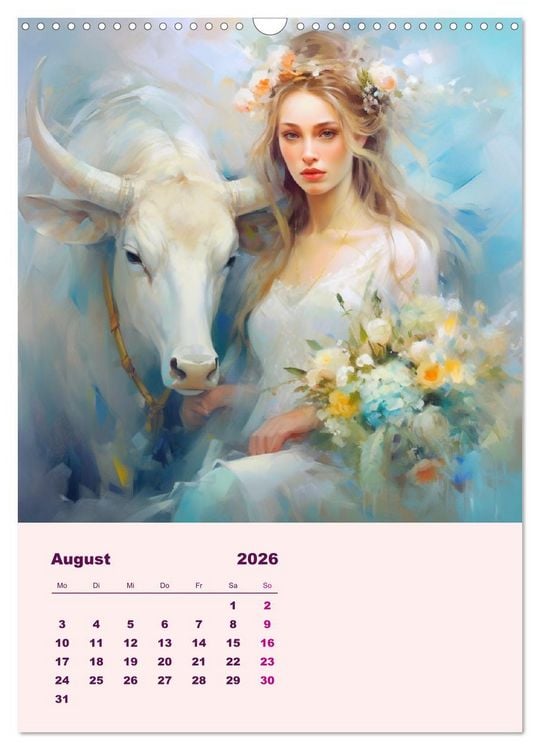 Produktbild: Elfen mit Krafttieren. Zauberhafte Lichtwesen (Wandkalender 2026 DIN A3 hoch), CALVENDO Monatskalender