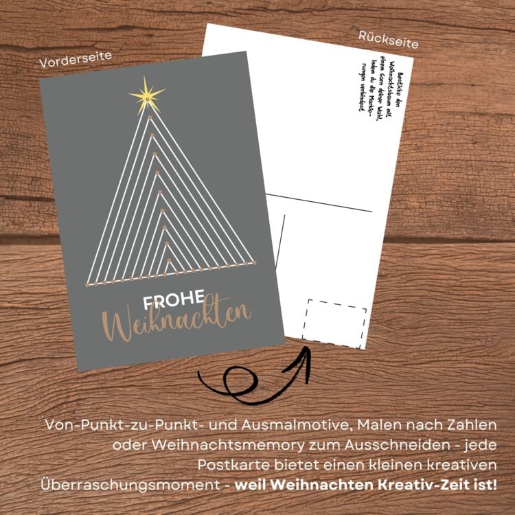 Produktbild: Die kreative Postkartenbox: Weihnachten.