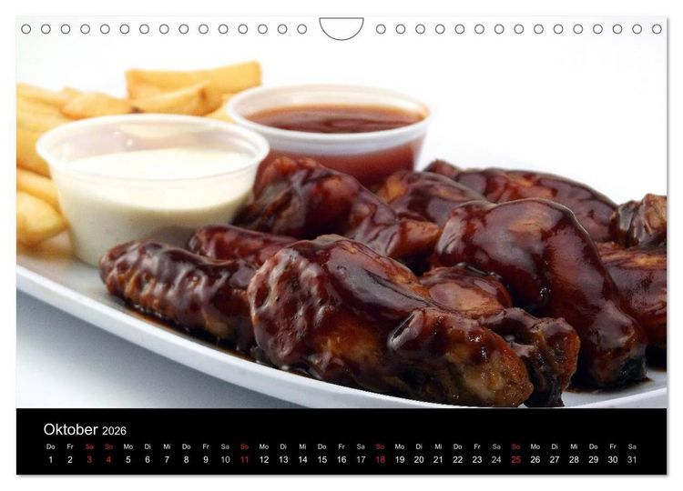 Produktbild: BBQ Lecker Grillen (Wandkalender 2026 DIN A4 quer), CALVENDO Monatskalender
