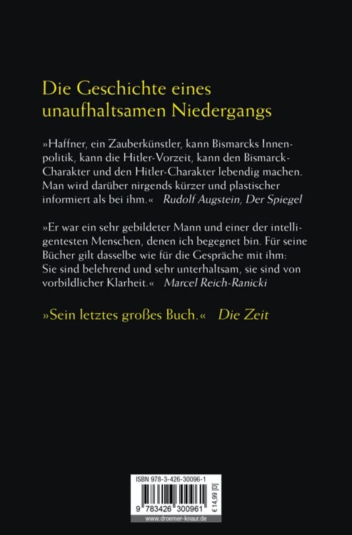 Produktbild: Von Bismarck zu Hitler