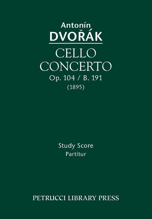 Produktbild: Cello Concerto, Op.104 / B.191
