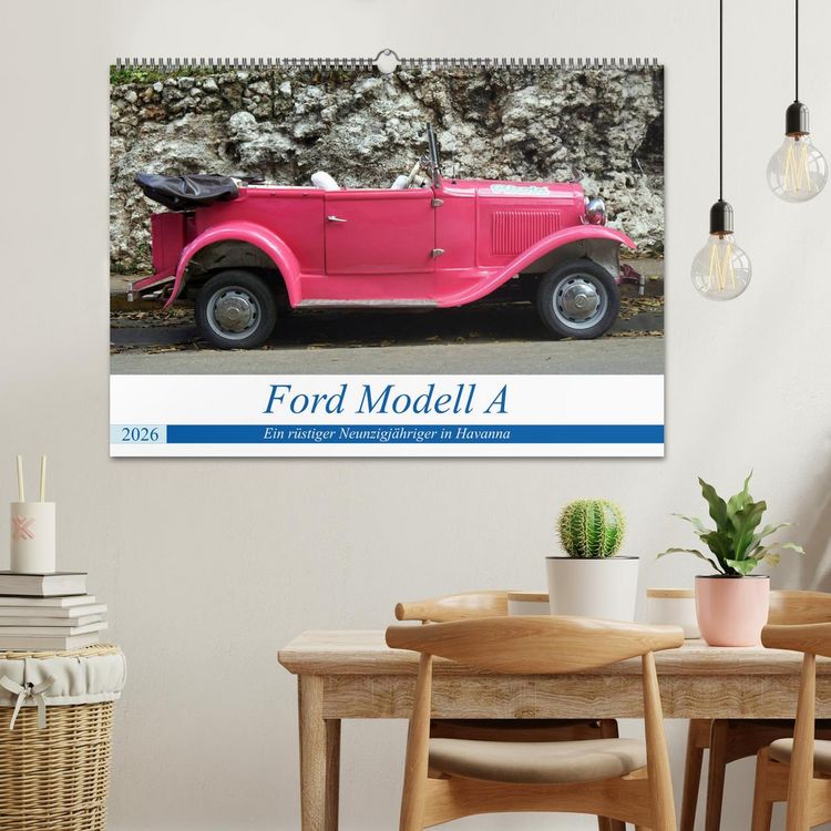 Produktbild: Ford Modell A - Ein r&uuml;stiger Neunzigj&auml;hriger in Havanna (Wandkalender 2026 DIN A2 quer), CALVENDO Monatskalender