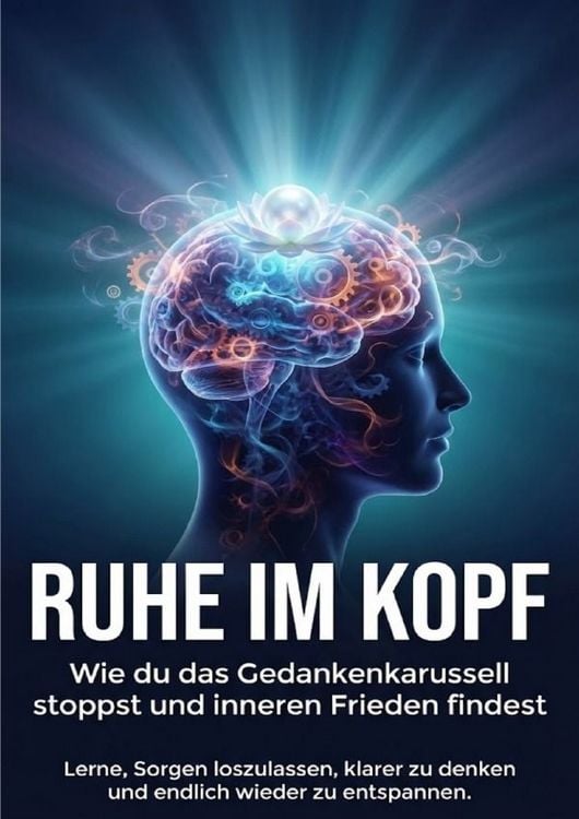 Produktbild: Ruhe im Kopf: Wie du das Gedankenkarussell stoppst und inneren Frieden findest
