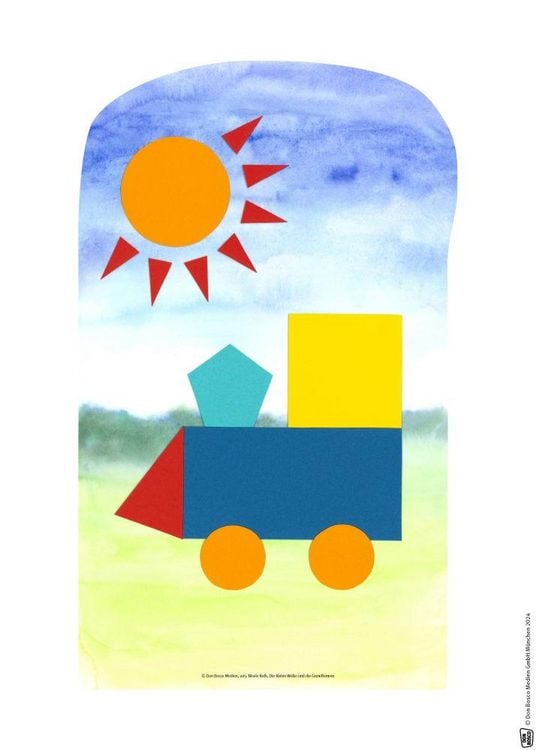 Produktbild: Die kleine Wolke und die Grundformen. Erz&auml;hlschienen-Figurenset
