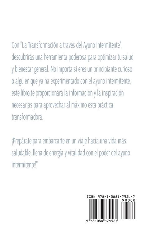 Produktbild: Beneficios Del Ayuno Intermitente