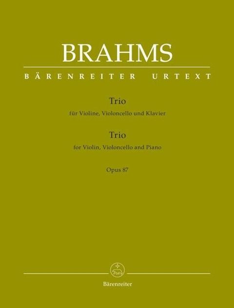 Produktbild: Brahms, J: Trio f&uuml;r Violine, Violoncello und Klavier op. 87