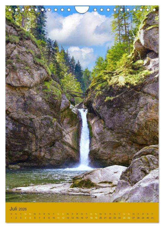Produktbild: Wo der Wildbach rauscht im Allg&auml;u (Wandkalender 2026 DIN A4 hoch), CALVENDO Monatskalender
