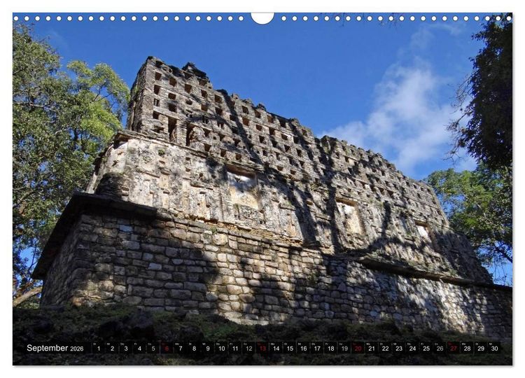 Produktbild: Von Mayas und Azteken - Mexiko, Guatemala und Honduras (Wandkalender 2026 DIN A3 quer), CALVENDO Monatskalender