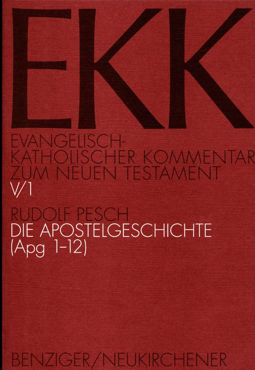 Produktbild: Die Apostelgeschichte, EKK V/1