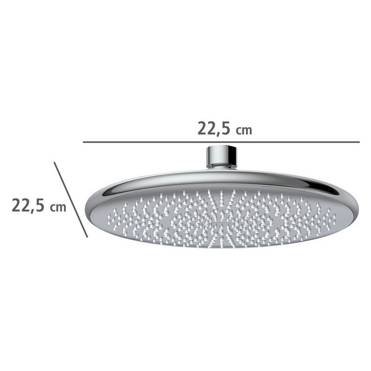 Produktbild: Regenduschkopf Watersaving &Oslash; 22,5 cm, Universal-Kopfbrause mit Wasserspar-System