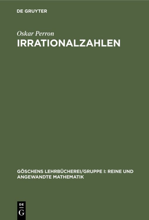 Produktbild: Irrationalzahlen