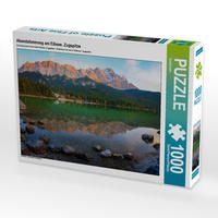 Produktbild: CALVENDO Puzzle Abendstimmung am Eibsee, Zugspitze 1000 Teile Lege-Gr&ouml;&szlig;e 64 x 48 cm Foto-Puzzle Bild von SusaZoom
