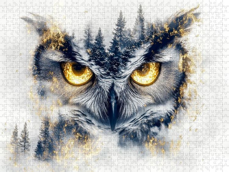 Produktbild: CALVENDO Puzzle Ein Motiv aus dem Kalender W&auml;chter des Zauberwaldes | 1000 Teile Lege-Gr&ouml;&szlig;e 64x48cm Foto-Puzzle f&uuml;r gl&uuml;ckliche Stunden