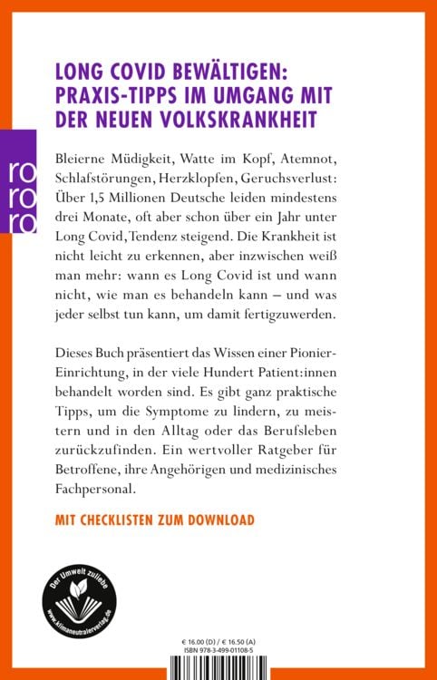 Produktbild: Das Long Covid Selbsthilfe-Buch