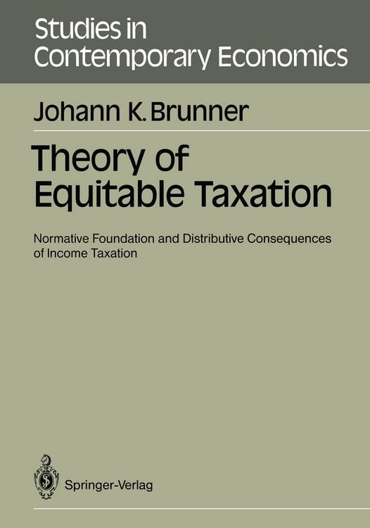 Produktbild: Theory of Equitable Taxation