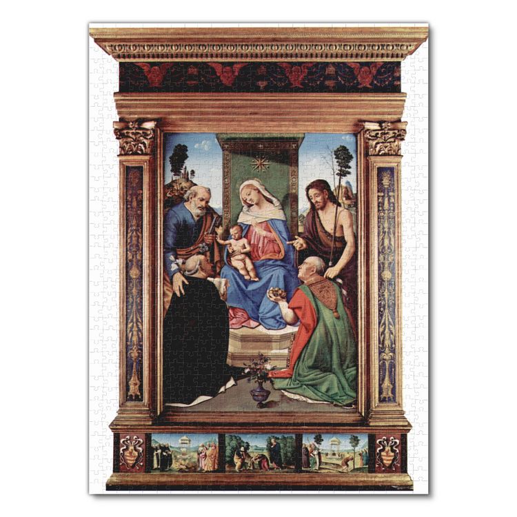 Produktbild: Lais Puzzle Piero di Cosimo - Gesamtansicht mit Predella 1000 Teile