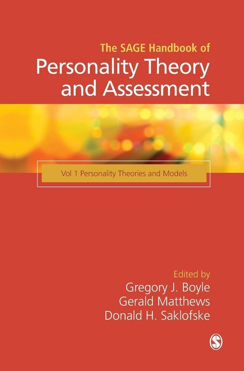 Produktbild: The SAGE Handbook of Personality Theory and Assessment