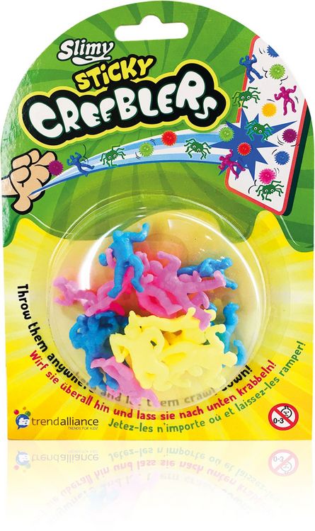 Produktbild: Slimy Sticky Creeblers - 36 Blister - je 12 Stk. 3fach sort.