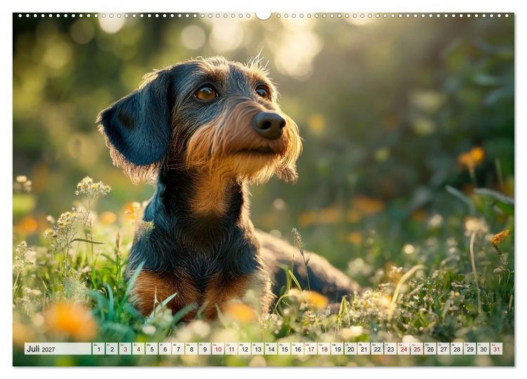 Produktbild: Lieblingshund Dackel (hochwertiger Premium Wandkalender 2027 DIN A2 quer), Kunstdruck in Hochglanz