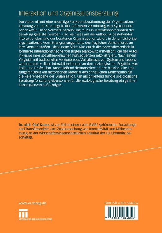 Produktbild: Interaktion und Organisationsberatung