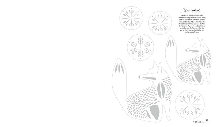 Produktbild: Set: Christmas Papercut &ndash; Die Vorlagenmappe mit Anleitung und 20 weihnachtlichen Papierschnitt-Motiven zum Sofort-Loslegen