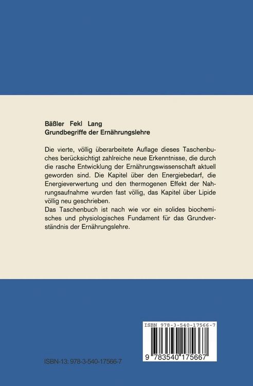 Produktbild: Grundbegriffe der Ern&auml;hrungslehre