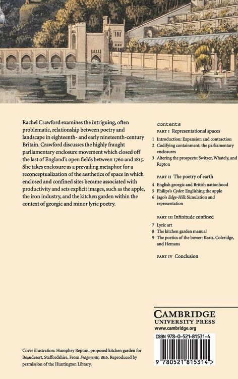 Produktbild: Poetry, Enclosure, and the Vernacular Landscape, 1700-1830