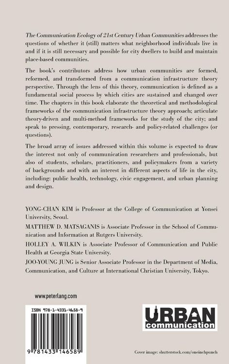 Produktbild: The Communication Ecology of 21st Century Urban Communities