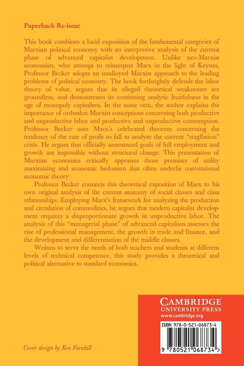 Produktbild: Marxian Political Economy