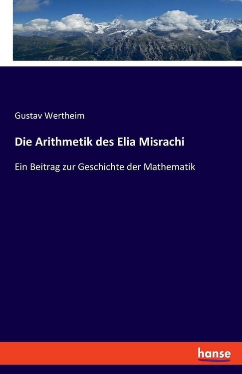 Produktbild: Die Arithmetik des Elia Misrachi