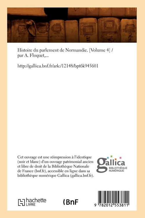 Produktbild: Histoire du parlement de Normandie. [Volume 4] (&Eacute;d.1840-1842)