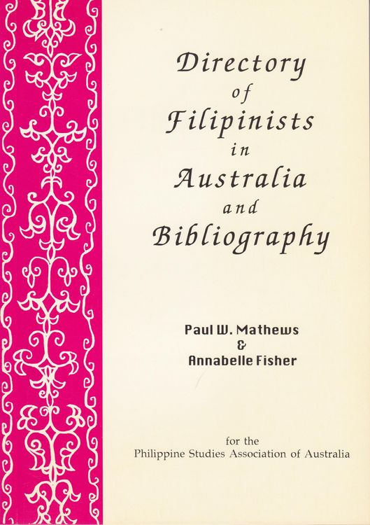 Produktbild: Directory of Filipinists in Australia and Bibliography
