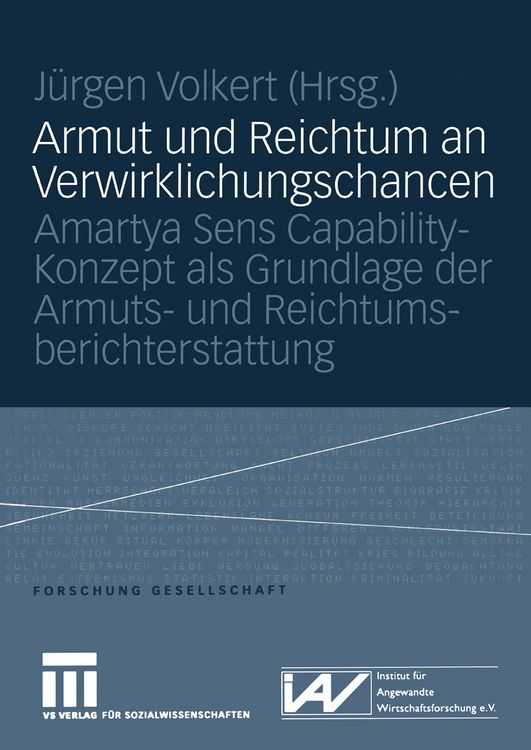 Produktbild: Armut und Reichtum an Verwirklichungschancen