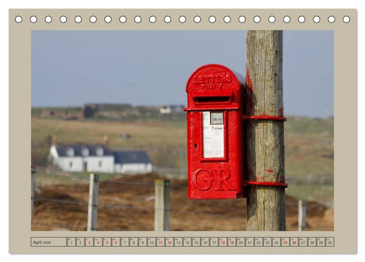 Produktbild: Sie haben Post - Briefk&auml;sten in Schottland (Tischkalender 2026 DIN A5 quer), CALVENDO Monatskalender