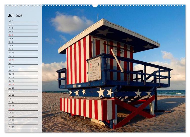 Produktbild: FLORIDA Idyllischer Sonnenscheinstaat (Wandkalender 2026 DIN A2 quer), CALVENDO Monatskalender