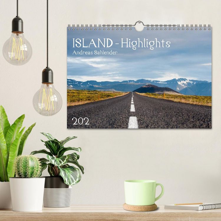Produktbild: Island Highlights (Wandkalender 2026 DIN A4 quer), CALVENDO Monatskalender