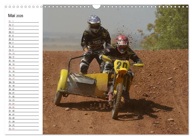 Produktbild: Motocross - Terminplaner (Wandkalender 2026 DIN A3 quer), CALVENDO Monatskalender