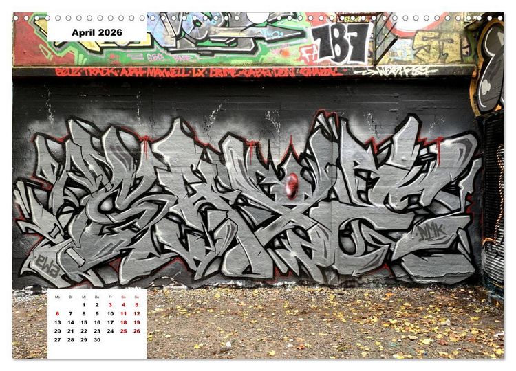 Produktbild: Hamburg Graffiti (Wandkalender 2026 DIN A3 quer), CALVENDO Monatskalender